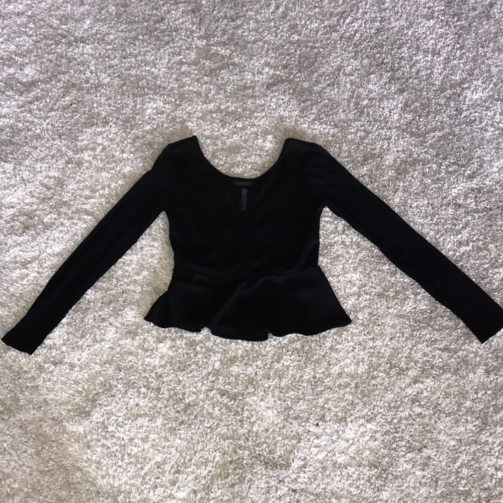 🥂Mesh Pletted blouse